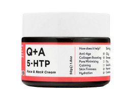 Крем для обличчя та шиї Q+A 5-HTP Face & Neck Cream, 50 г