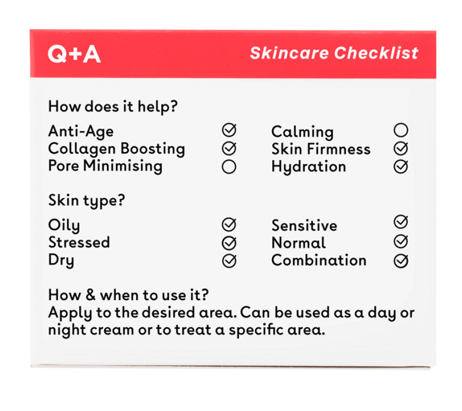 Крем для обличчя та шиї Q+A 5-HTP Face & Neck Cream, 50 г