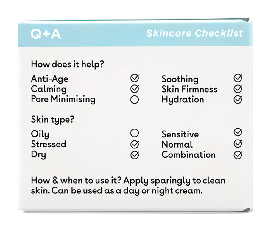 Крем для лица со снежной водорослью Q+A Snow Algae Intensive Face Cream, 50 г