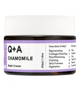 Нічний крем для обличчя Q+A Chamomile Calming Night Cream, 50 г