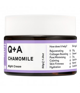 Нічний крем для обличчя Q+A Chamomile Calming Night Cream, 50 г