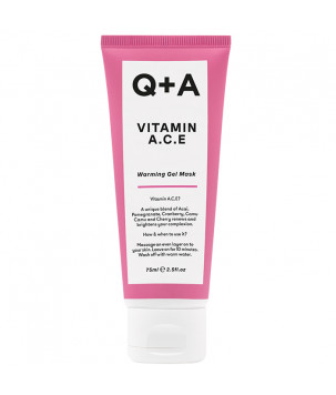 Мультивітамінна маска для обличчя Q+A Vitamin A.C.E. Warming Gel Mask, 75 мл