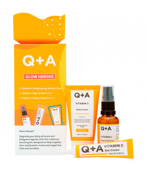 Подарунковий набір для сяяння шкіри Q+A Glow Heroes Gift Set