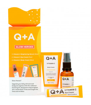 Подарочный набор для сияния кожи Q+A Glow Heroes Gift Set