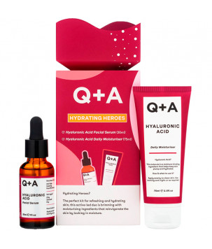 Подарунковий набір для зволоження шкіри Q+A Hydrating Heroes Gift Set