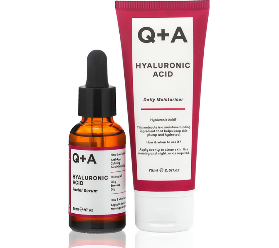 Подарунковий набір для зволоження шкіри Q+A Hydrating Heroes Gift Set