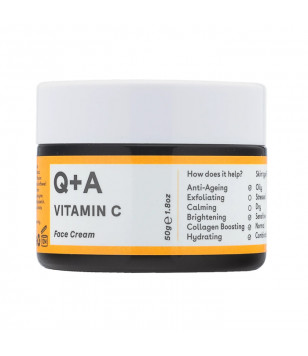 Освітлюючий крем для обличчя з вітаміном С С Vitamin C Radiance Face Cream Q+A, 50 г