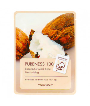 Тканинна маска з екстрактом олії Ши Pureness 100 Shea Butter Mask Sheet TONYMOLY, 21 мл