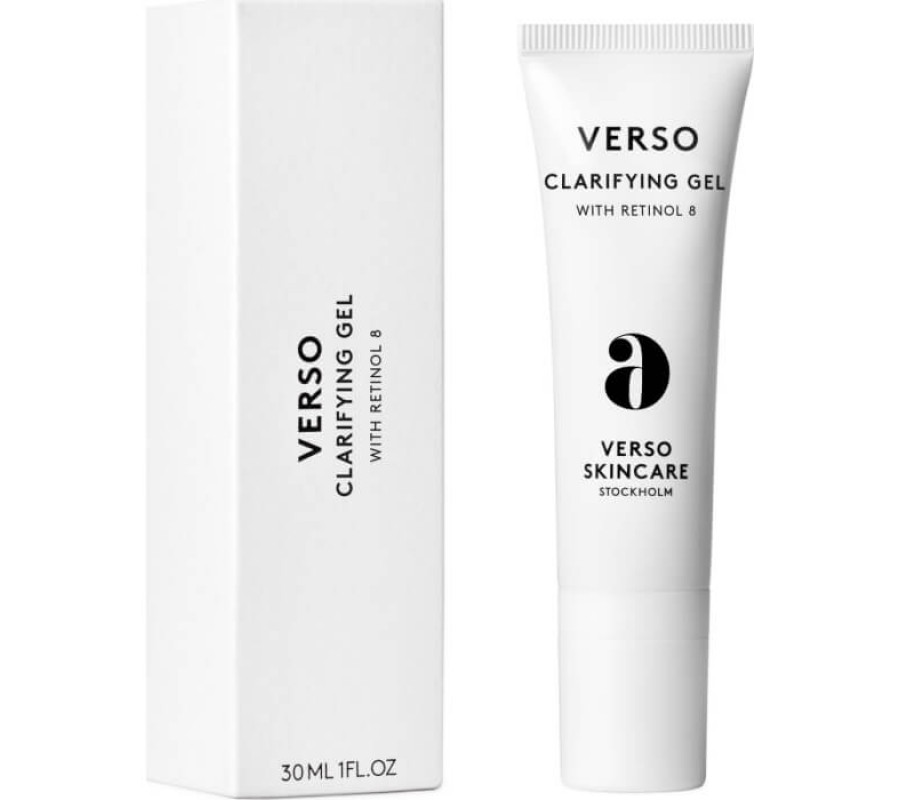 Гель для обличчя проти дефектів і пошкоджень шкіри  Clarifying gel with retinol 8 Verso, 30 мл