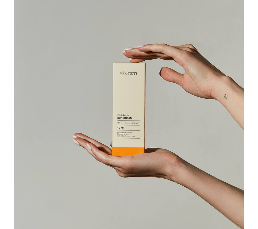 Сонцезахисний крем з антиоксидантним захистом Bifida Barrier Sun Cream SPF 50+ Who Cares, 40 мл