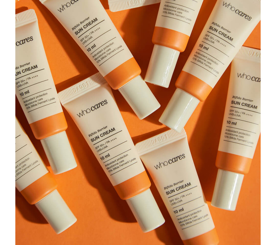 Сонцезахисний крем з антиоксидантним захистом (мини) Bifida Barrier Sun Cream SPF 50+ Who Cares, 10