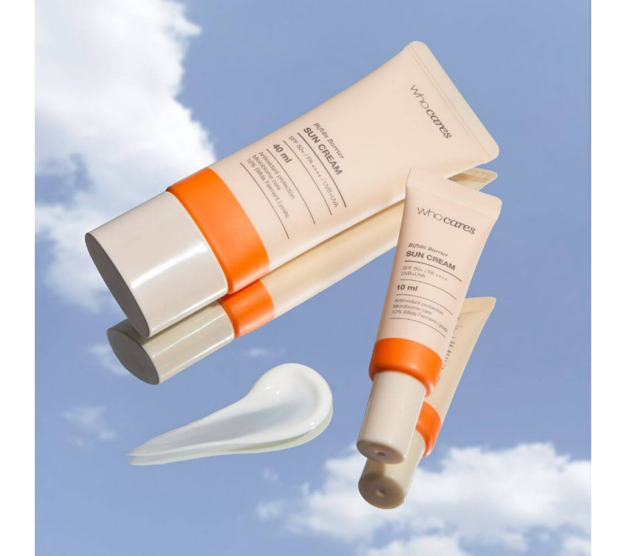 Сонцезахисний крем з антиоксидантним захистом (мини) Bifida Barrier Sun Cream SPF 50+ Who Cares, 10