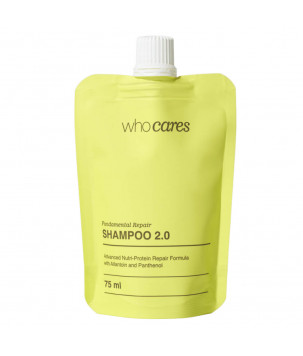 Шампунь для глибокого очищення шкіри голови (дой-пак) Fundamental Repair 2.0 Shampoo Who Cares, 75 мл