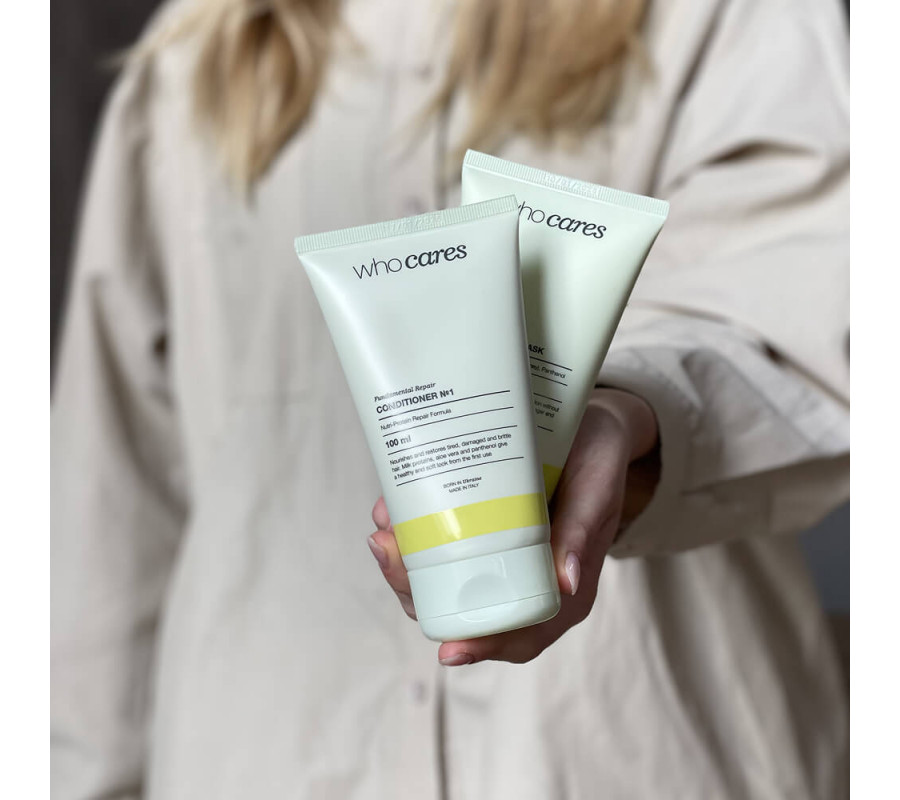Who Cares Fundamental Repair Conditioner №1 — живильний кондиціонер для сухого та пошкодженого волосся, 100 мл