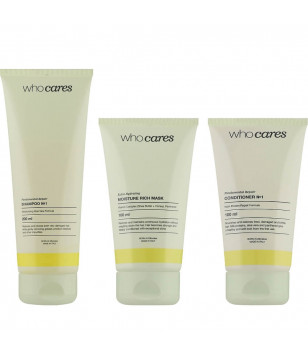 Набір засобів для волосся Set For Hair №1 Who Cares, shm/200  мл + h/cond/100  мл + h/mask/100  мл