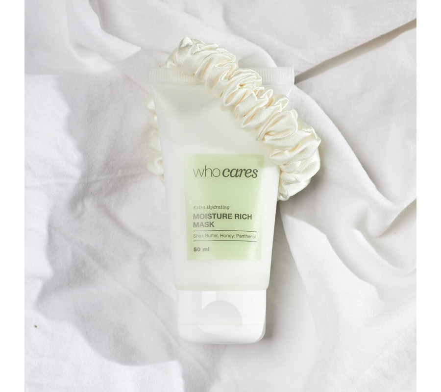 Маска зволожувальна для сухого та пошкодженого волосся (міні) Moisture Rich Mask Who Cares, 50 мл