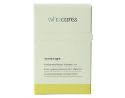 Набор миниатюр для сухих и поврежденных волос Tester Set Who Cares, 10  мл х 9
