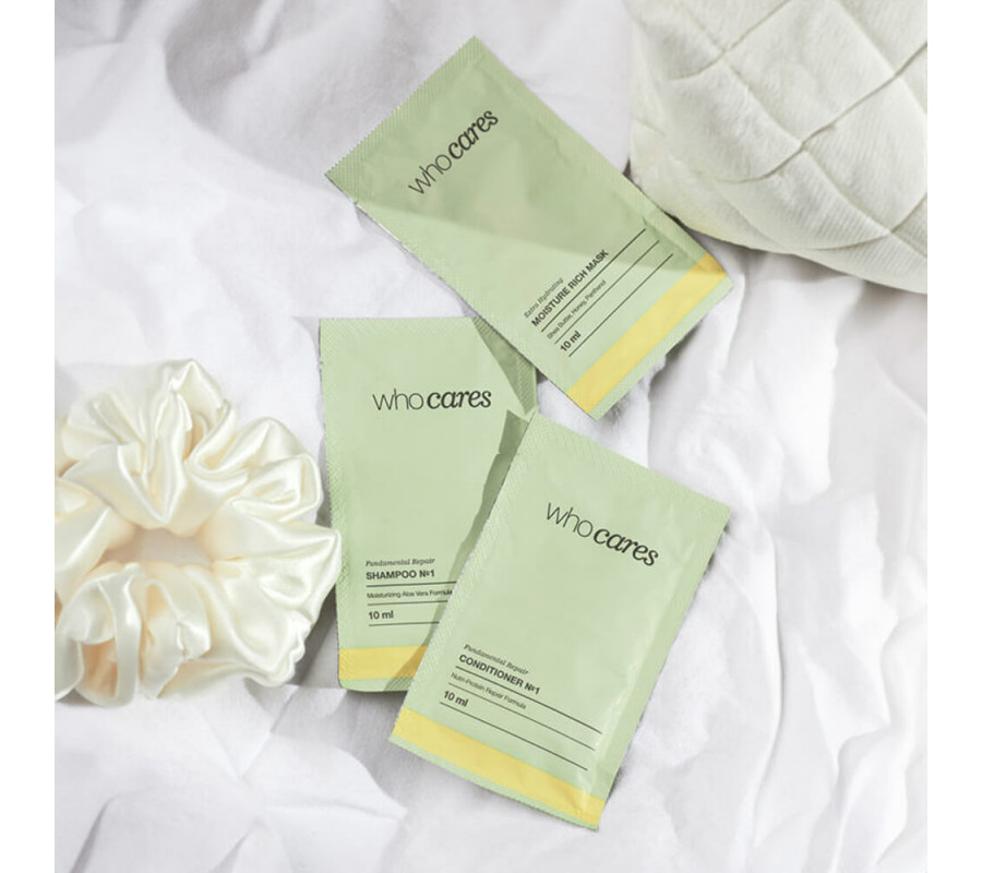 Who Cares Fundamental Repair Conditioner №1 — живильний кондиціонер для сухого та пошкодженого волосся, пробник 10 мл