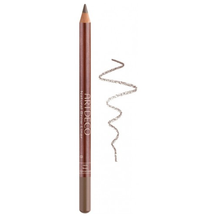 Олівець для брів Natural Brow Liner ARTDECO 8 - Ash Brown, 1.4 г