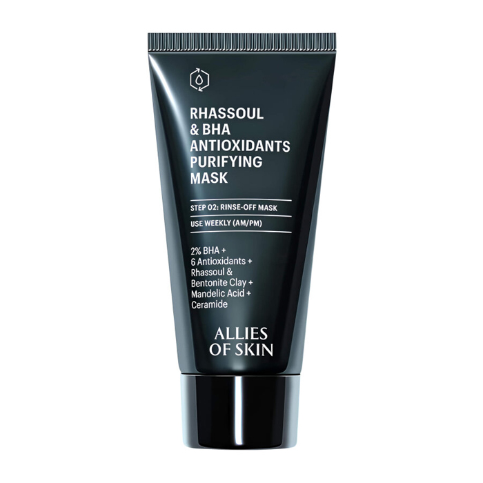 Очищувальна маска для обличчя Rhassoul & BHA Antioxidants Purifying Mask Allies of Skin, 50 мл