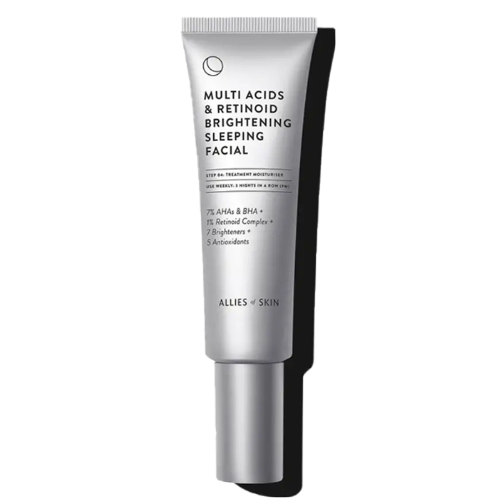 Пілінг нічний мультикислотний з ретинолом Multi Acids & Retinoid Brightening Sleeping Facial Allies of Skin, 5