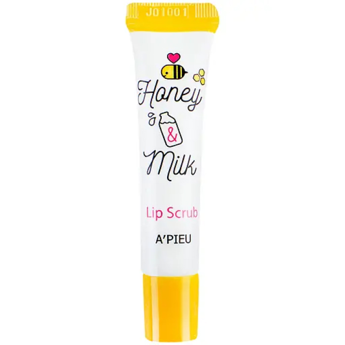 Молочно-медовий скраб для губ Honey & Milk Lip Scrub A'pieu, 8 мл