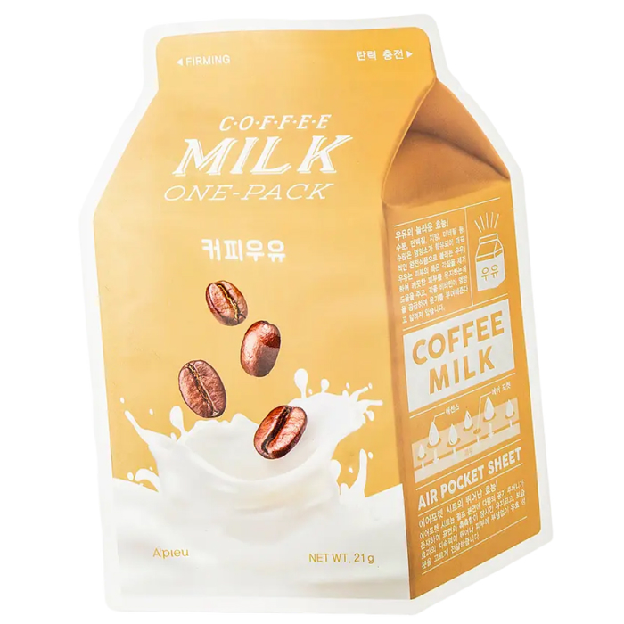 Тканевая маска "Кофе" Coffee Milk One-Pack A'pieu, 21 г