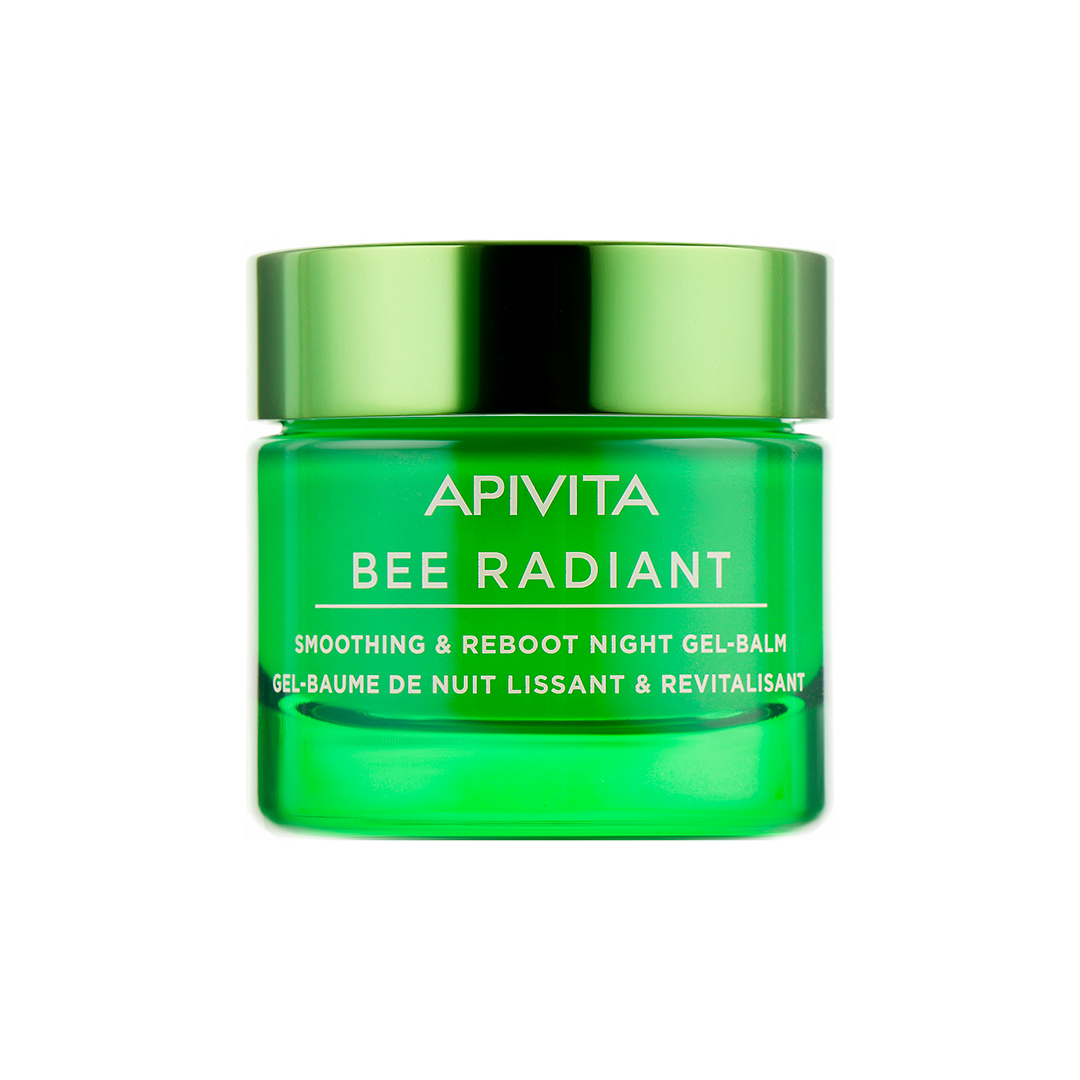 Apivita Нічний розгладжувальний гель-бальзам-детокс Bee Radiant Smoothing & Reboot Night Gel-Balm, 50 мл