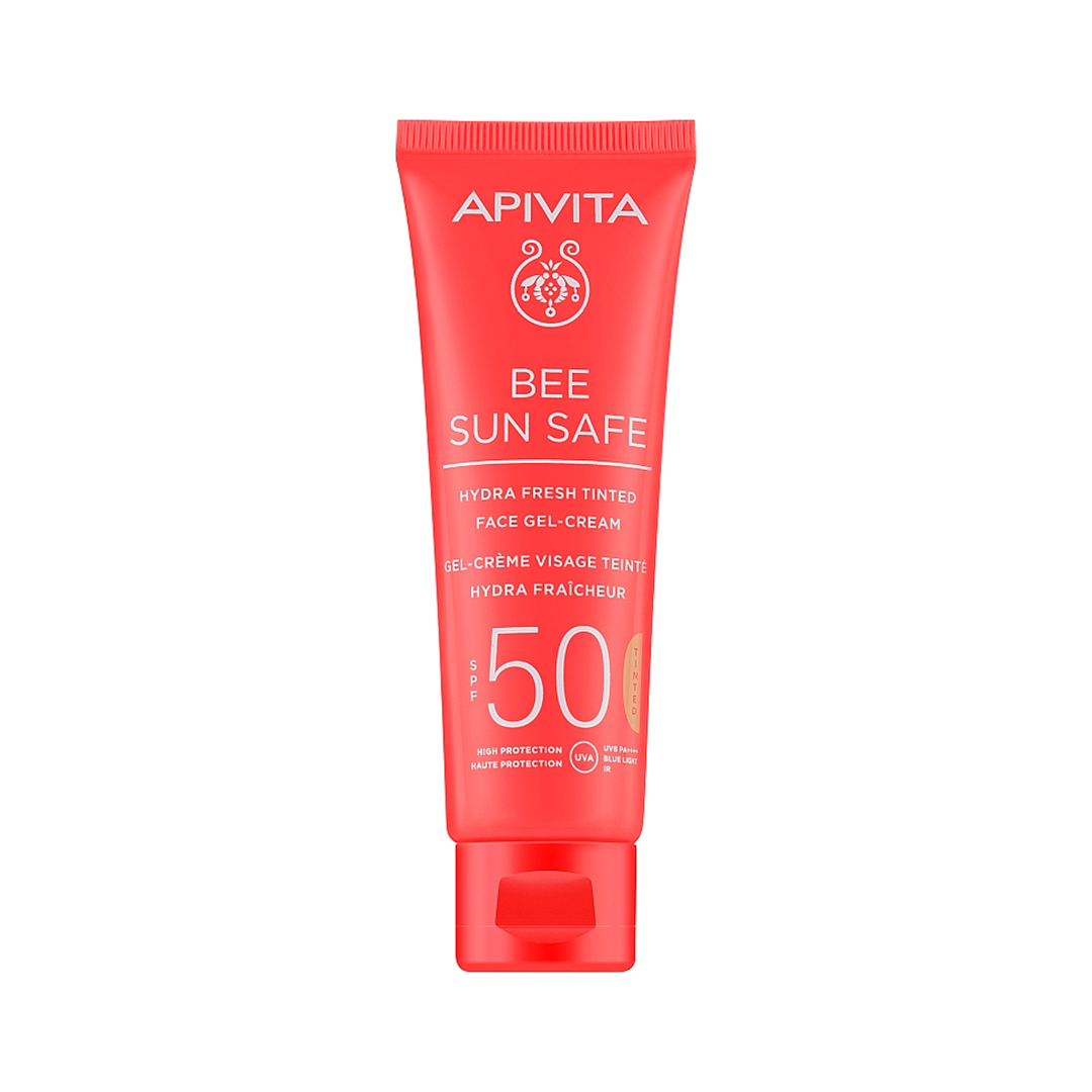 Apivita Bee Sun Safe Hydra Fresh Tinted — тонувальний крем-гель для обличчя, 50 мл