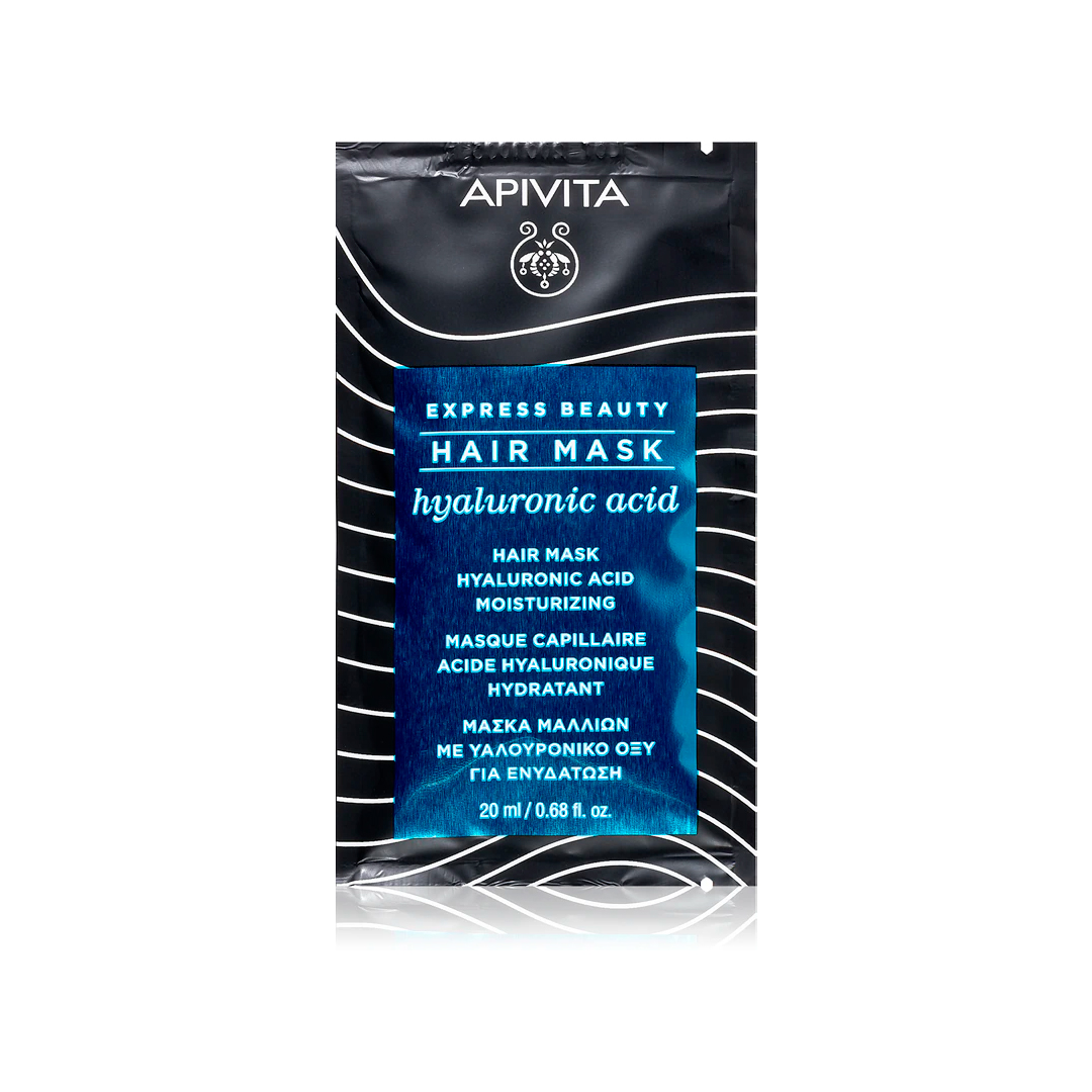 Apivita Маска з гіалуроновою кислотою для зволоження волосся Moisturizing Hair Mask With Hyaluronic Acid, 20 м