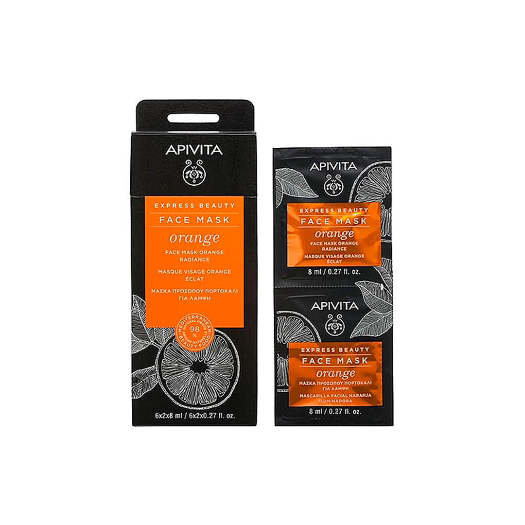 Apivita Маска для оздоровления кожи с апельсином Revitalizing Mask, 2x8 мл