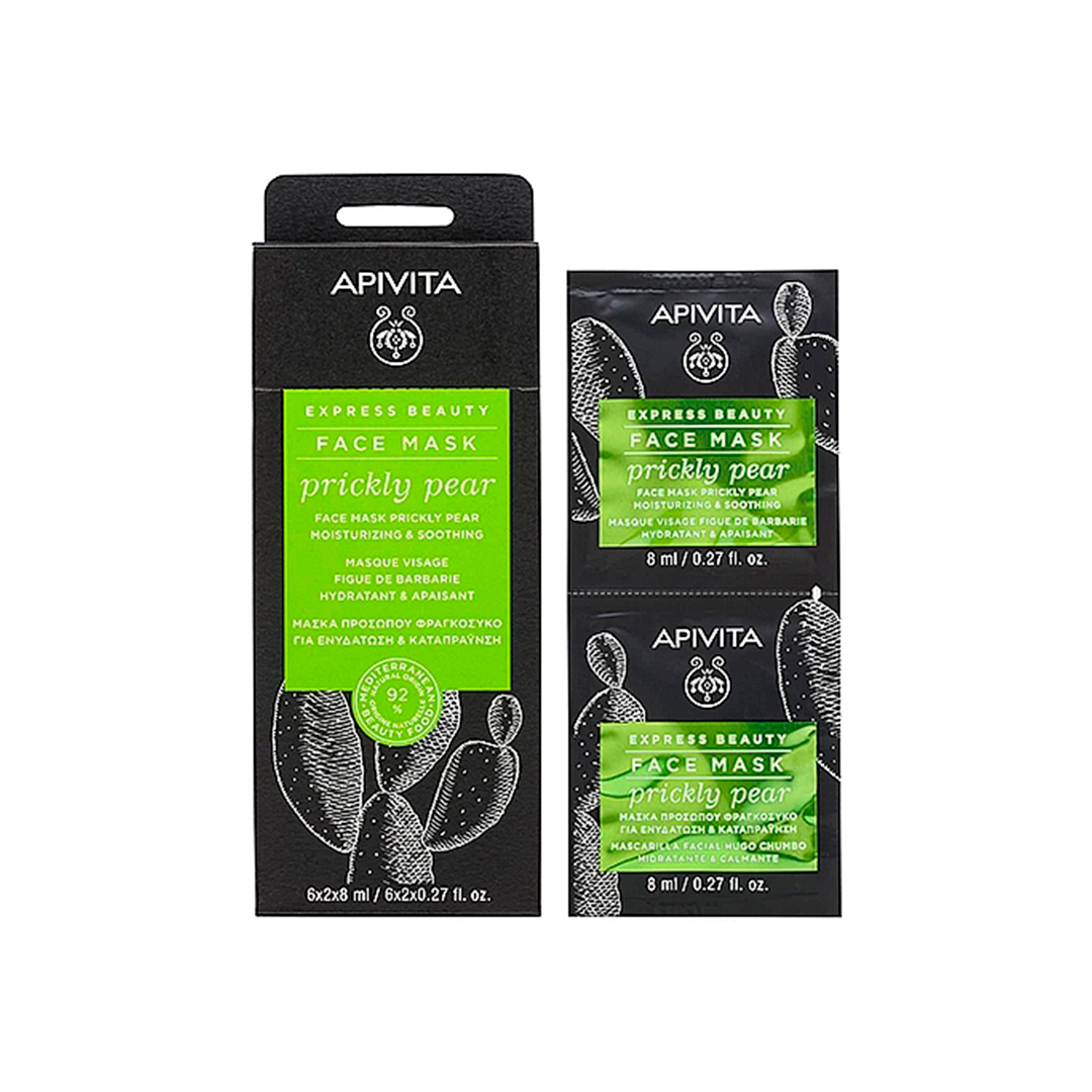 Apivita Moisturizing & Revitalizing Mask — увлажняющая омолаживающая маска, 2x8 мл