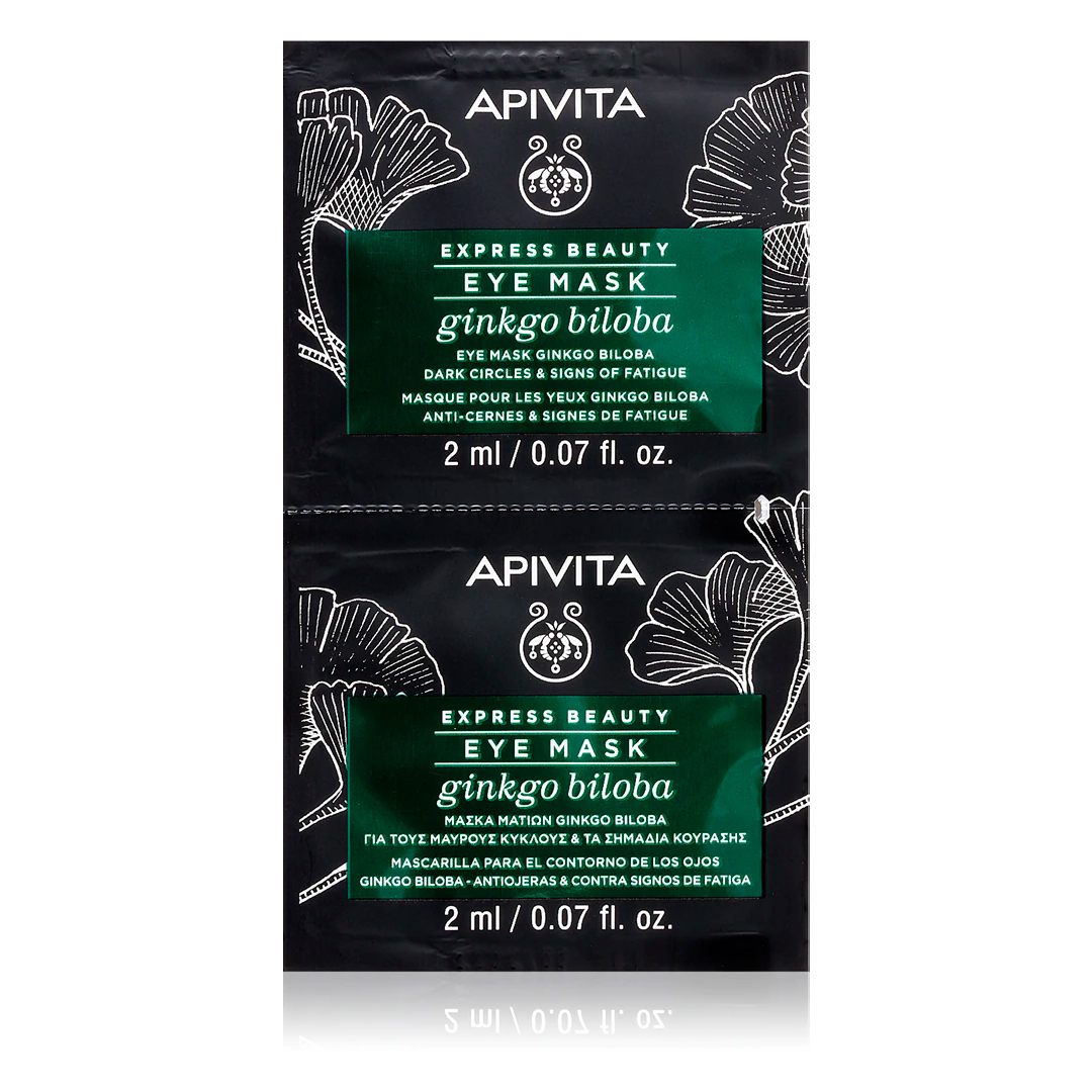 Apivita Маска против отеков и темных кругов из гинкго билоба Circles Dark and Eye-Puffiness Mask, 2x