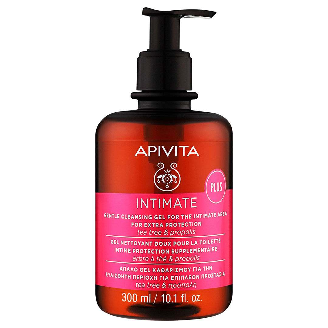 Apivita Делікатний очищувальний гель для інтимної гігієни з чайним деревом і прополісом Intimate, 300 мл