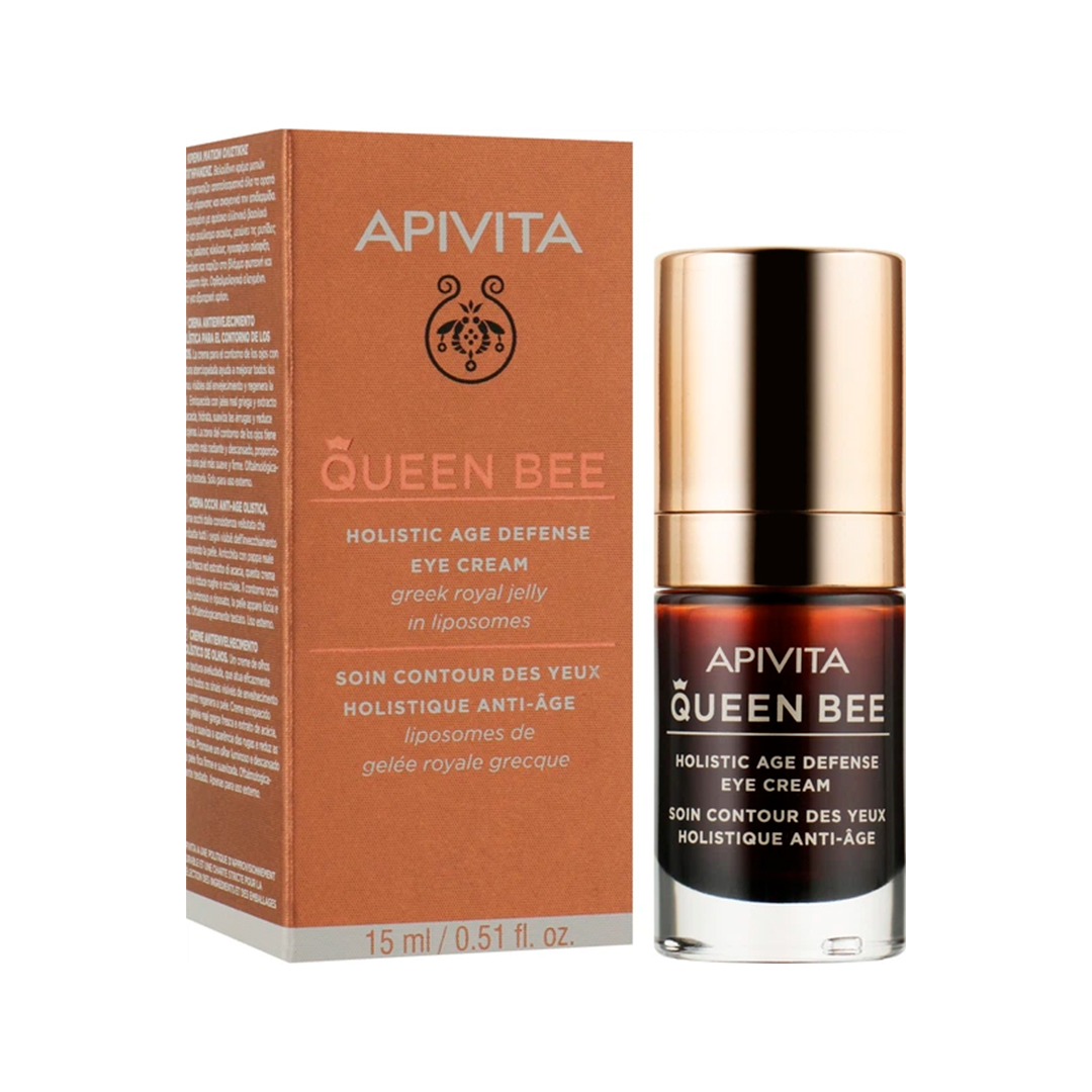 Apivita Крем для шкіри навколо очей з маточним молочком в ліпосомах Queen Bee Holistic Age Defence Eye Cream,