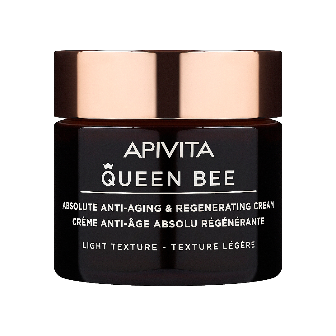 Apivita Антивіковий регенерувальний крем для обличчя Queen Bee Absolute Anti Aging & Regenerating Light Textur