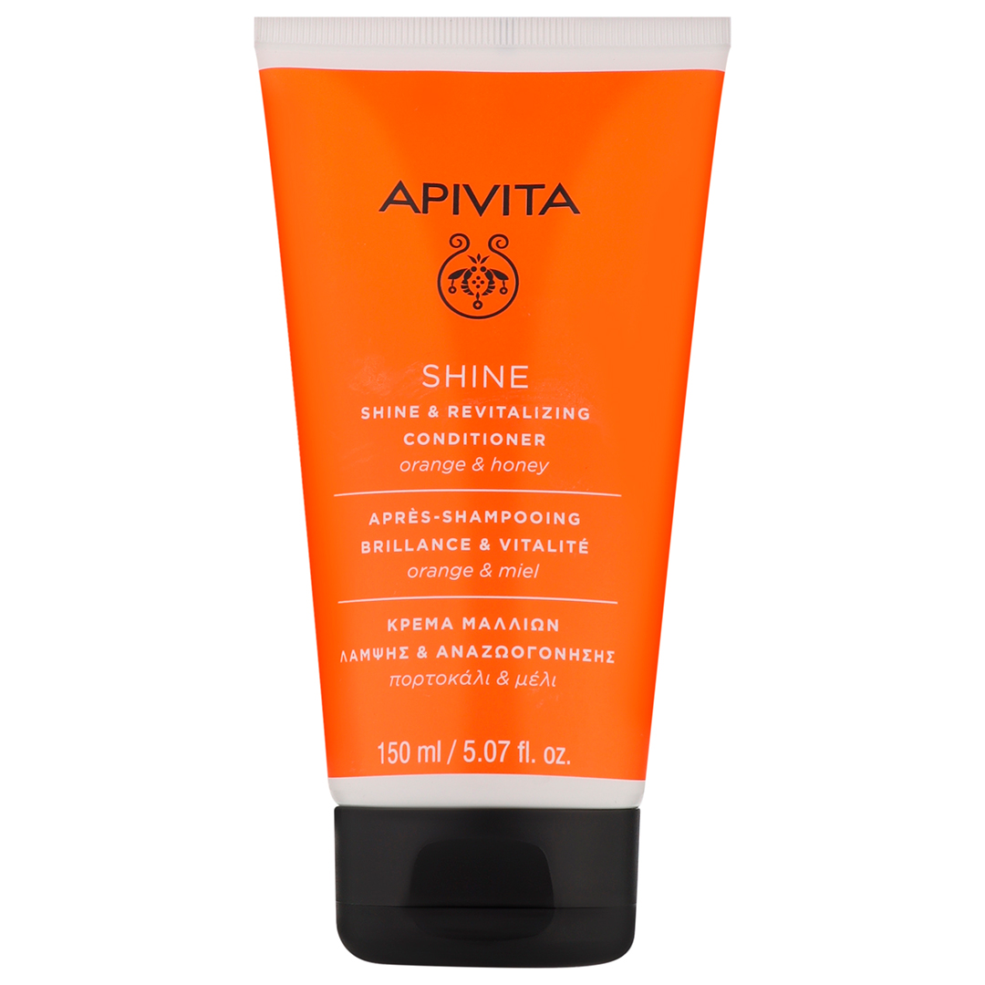 Apivita Кондиціонер для всіх типів волосся, що відновлює силу та блиск, з апельсином і медом Shine And Revital