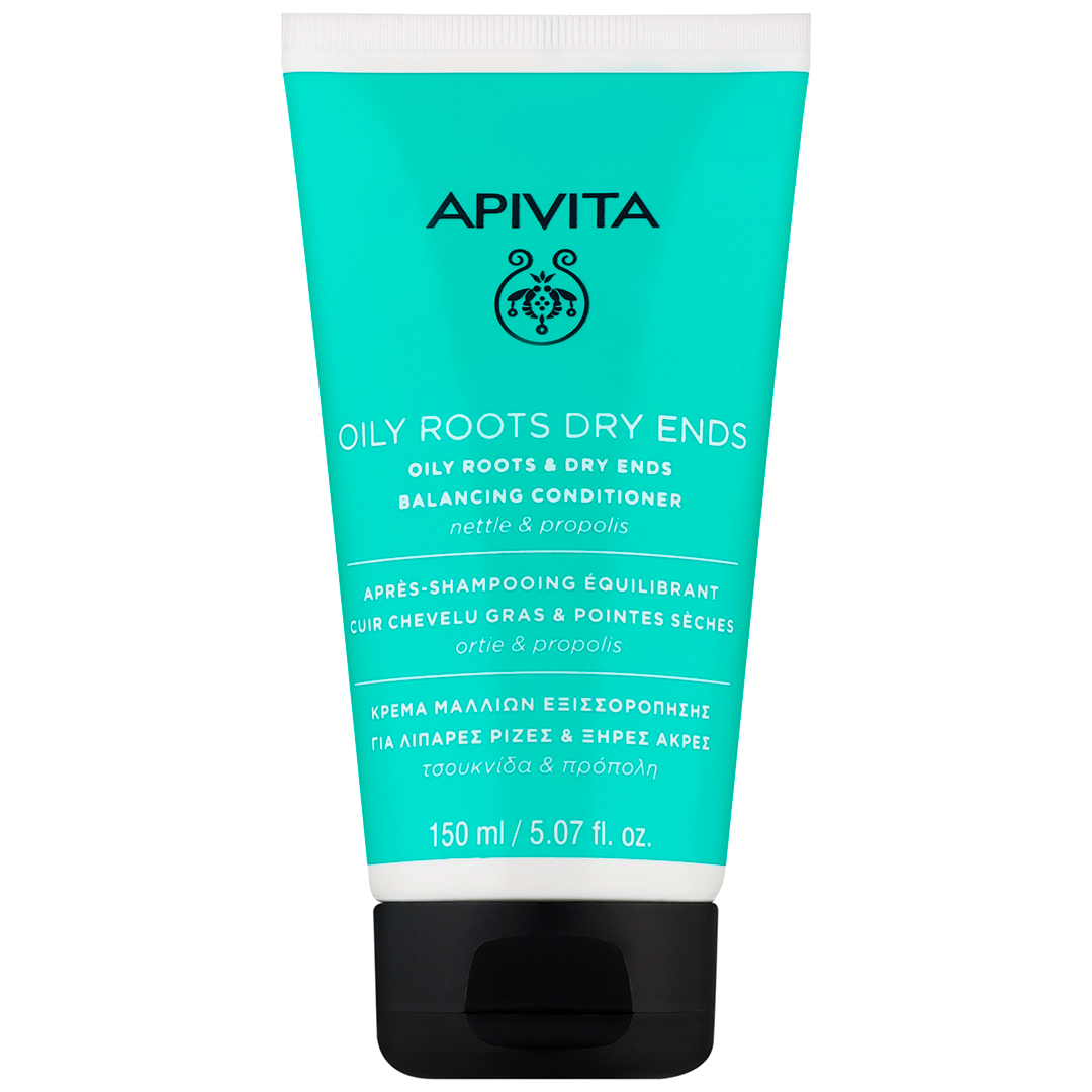 Apivita Кондиціонер нормалізуючий для жирних коренів і сухих посічених кінчиків із прополісом і кропивою Balan