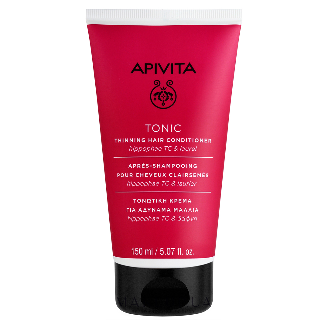 Apivita Кондиціонер тонізувальний для волосся, що випадає з обліпихою та лавром Tonic Conditioner For Thinning