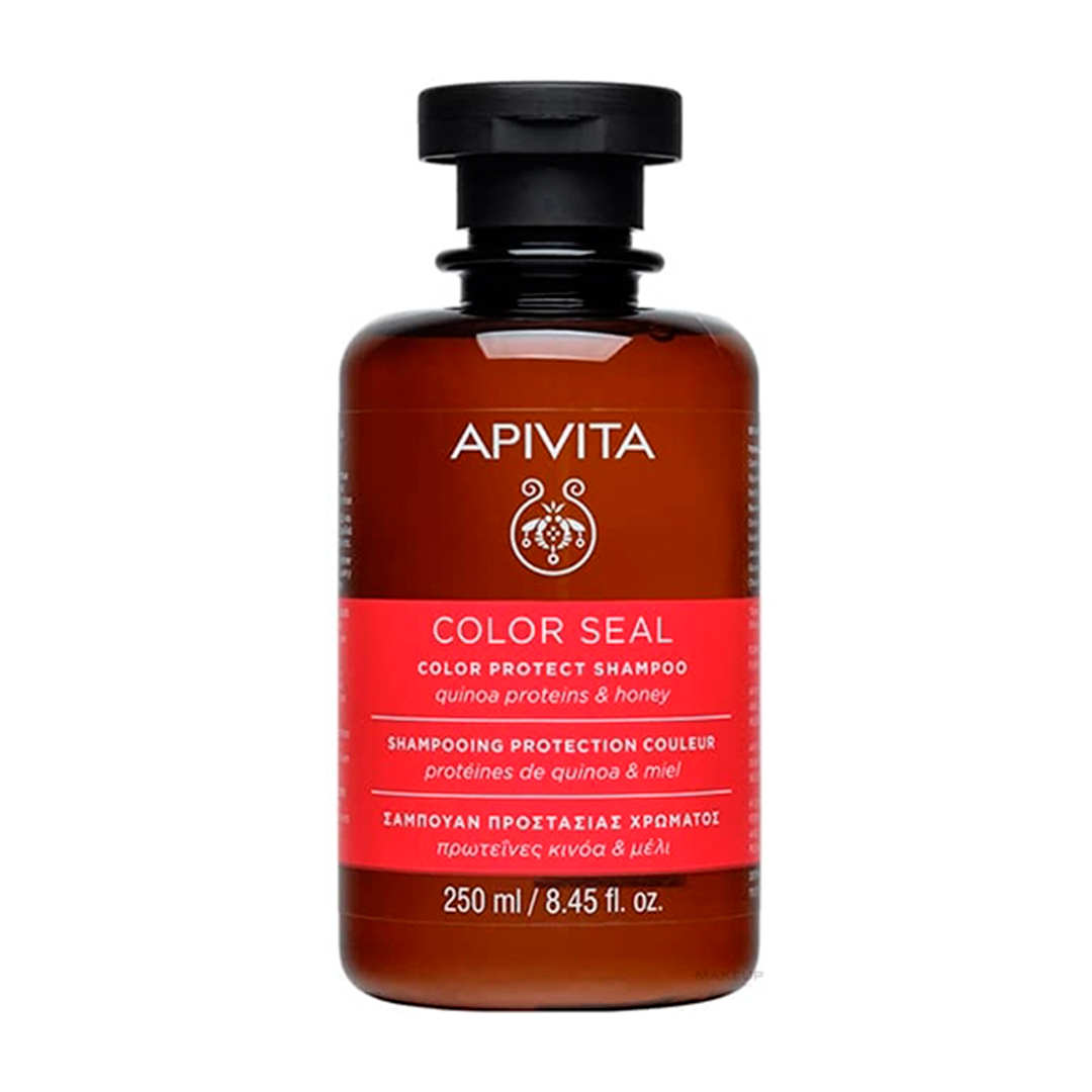Apivita Шампунь для волосся з білками кіноа й медом Color Seal Shampoo, 250 мл