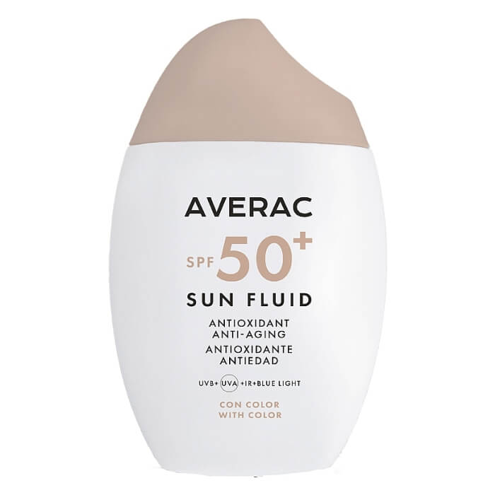 Тонуючий сонцезахисний флюїд для обличчя SPF50+ Sun Fluid SPF50+ With Color Ulrtaligh Averac, 50 мл