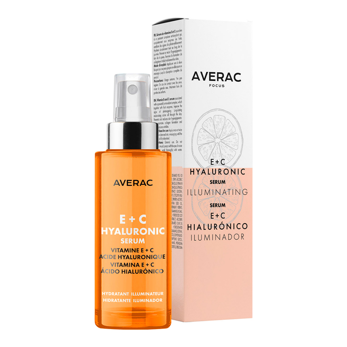 Освежающая гиалуроновая сыворотка с витаминами E + C Focus Hyaluronic Serum With Vitamins E + C Aver