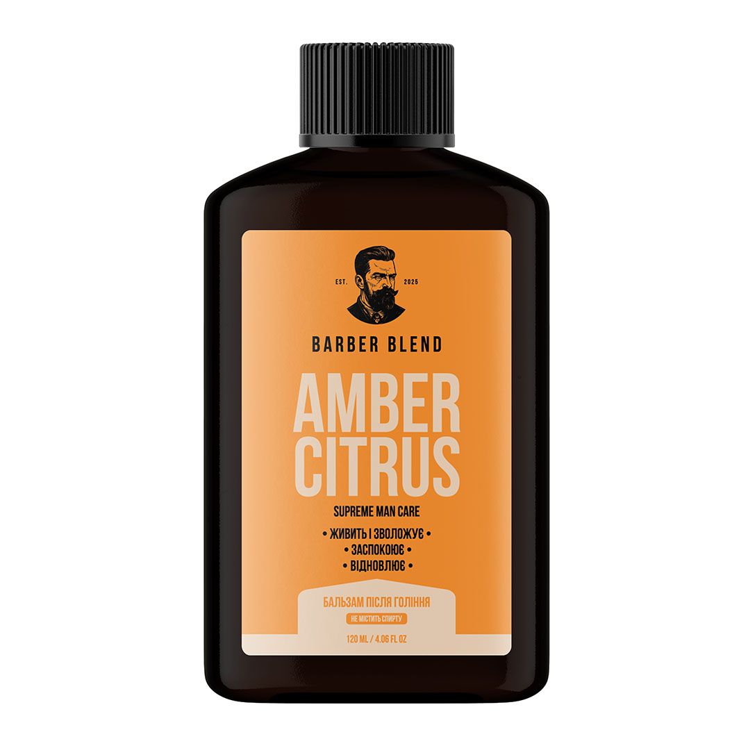 Barber Blend Amber Citrus — зволожуючий бальзам після гоління, 120 мл