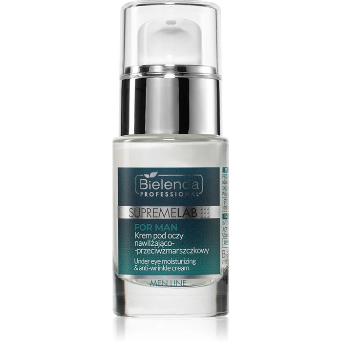 SUPREMELAB MEN LINE Зволожуючий крем проти зморшок під очі Bielenda professional, 15 мл