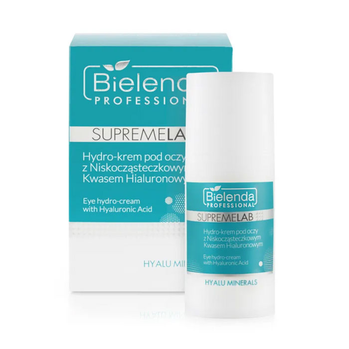 IS Supremelab Hyalu Minerals Гідро-крем для шкіри навколо очей з гіалуроновою кислотою Bielenda professional,