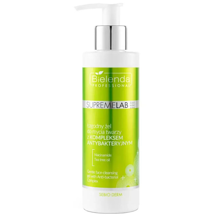 IS Supremelab Sebio Derm Ніжна пінка для вмивання з антибактеріальним комплексом Bielenda professional, 200г