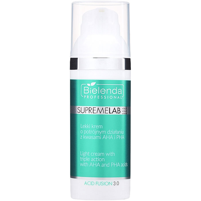 IS Supremelab Легкий крем потрійної дії з AHA та PHA кислотами Bielenda professional, 50 мл