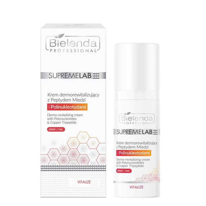 Supremelab Derm Дерморевіталізуючий крем з пептидами міді та полінуклеотидами Bielenda professional, 50 мл