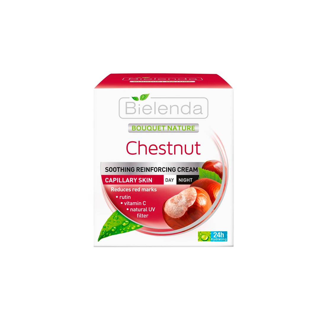 Bielenda Крем для обличчя Kasztan Oil Care денний/нічний з екстрактом кінського каштана, 50 мл