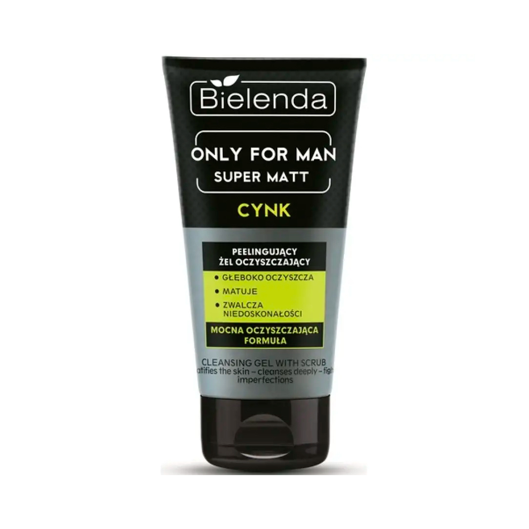 Bielenda Гель для вмивання обличчя Only For Men Super Mat, 150 г